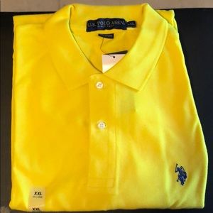 US Polo Assn. Yellow short sleeve Polo - size XXL